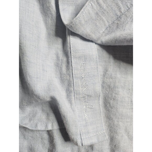 Travis Mathew Shirt XL Long Sleeve Button Up Light Blue Pockets Cotton - Picture 4 of 7